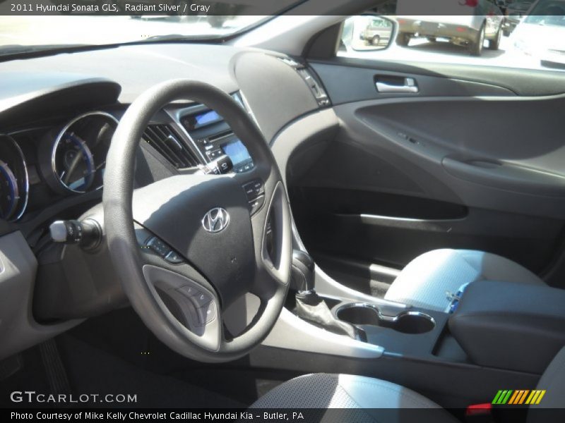 Radiant Silver / Gray 2011 Hyundai Sonata GLS