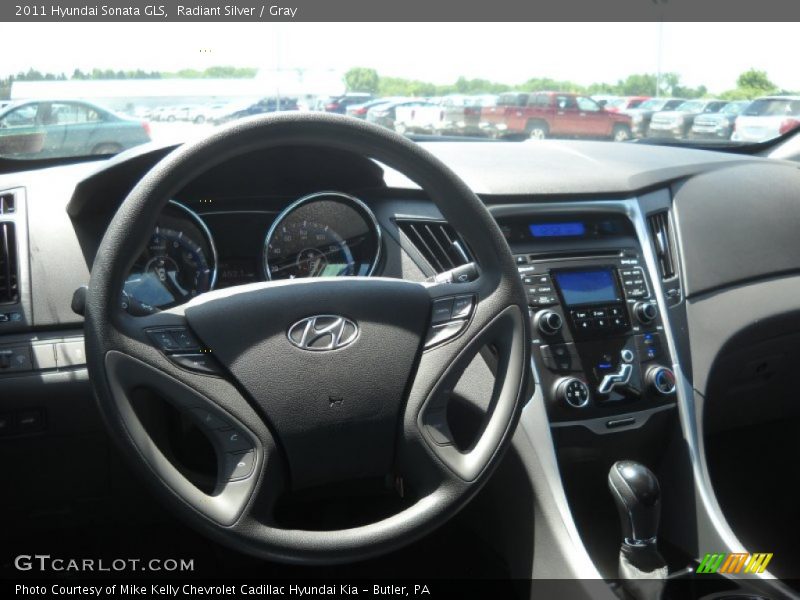 Radiant Silver / Gray 2011 Hyundai Sonata GLS