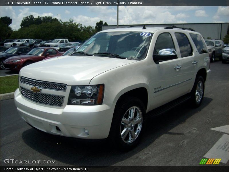 White Diamond Tricoat / Light Titanium/Dark Titanium 2011 Chevrolet Tahoe LTZ
