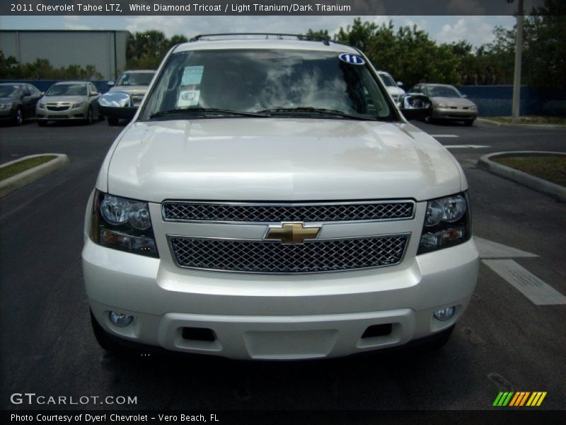 White Diamond Tricoat / Light Titanium/Dark Titanium 2011 Chevrolet Tahoe LTZ