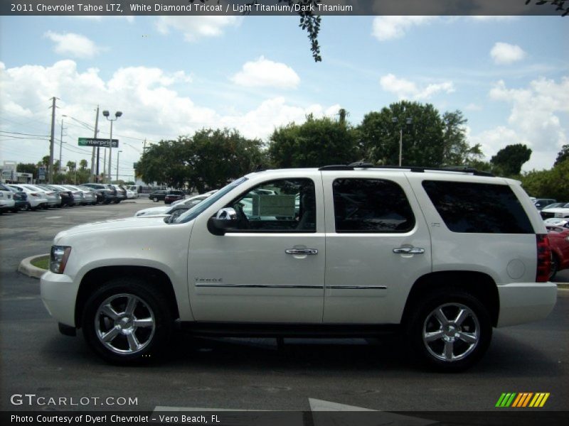 White Diamond Tricoat / Light Titanium/Dark Titanium 2011 Chevrolet Tahoe LTZ