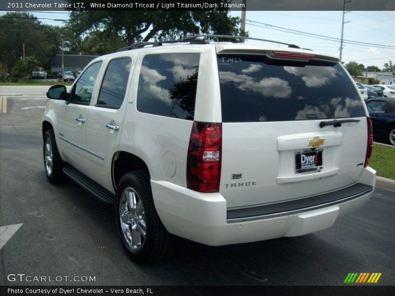 White Diamond Tricoat / Light Titanium/Dark Titanium 2011 Chevrolet Tahoe LTZ