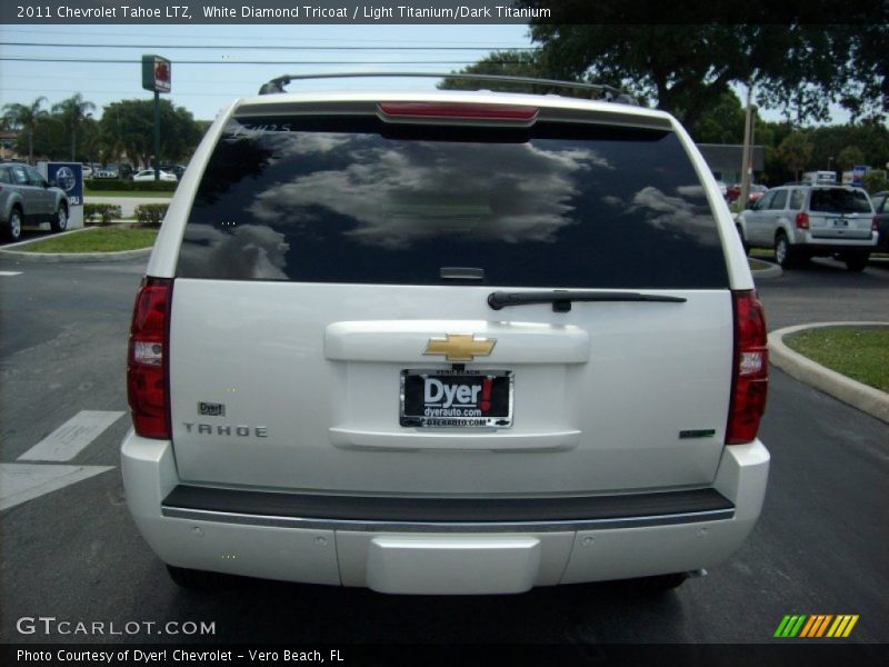 White Diamond Tricoat / Light Titanium/Dark Titanium 2011 Chevrolet Tahoe LTZ