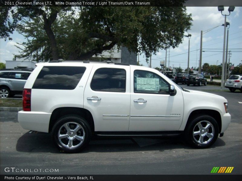 White Diamond Tricoat / Light Titanium/Dark Titanium 2011 Chevrolet Tahoe LTZ