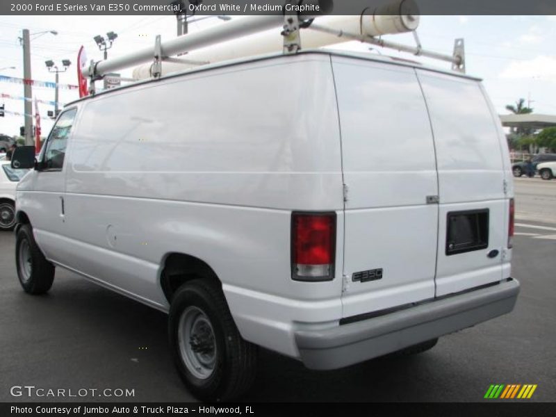Oxford White / Medium Graphite 2000 Ford E Series Van E350 Commercial