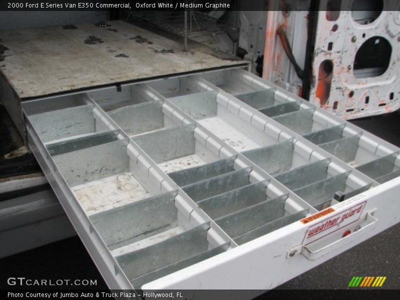 Oxford White / Medium Graphite 2000 Ford E Series Van E350 Commercial