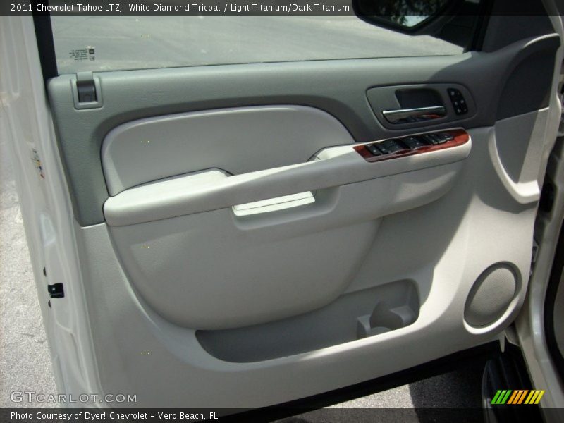 White Diamond Tricoat / Light Titanium/Dark Titanium 2011 Chevrolet Tahoe LTZ