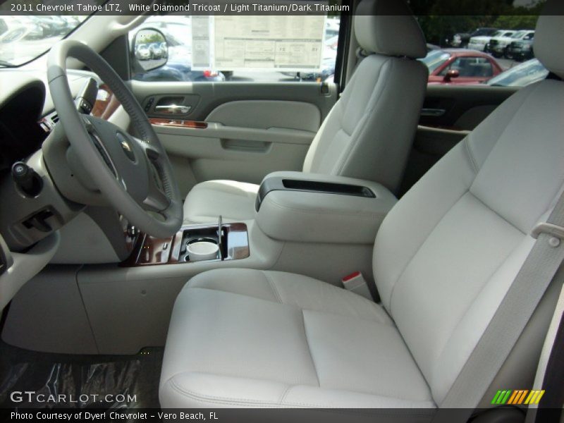 White Diamond Tricoat / Light Titanium/Dark Titanium 2011 Chevrolet Tahoe LTZ