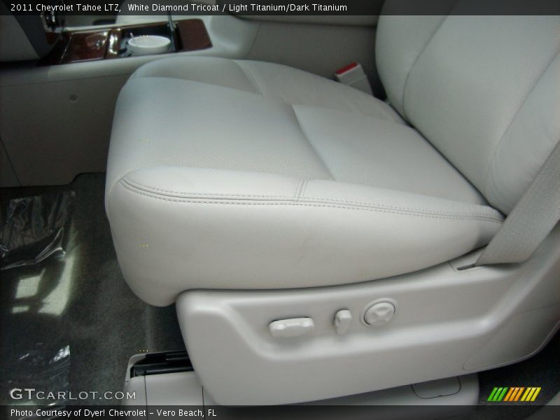 White Diamond Tricoat / Light Titanium/Dark Titanium 2011 Chevrolet Tahoe LTZ