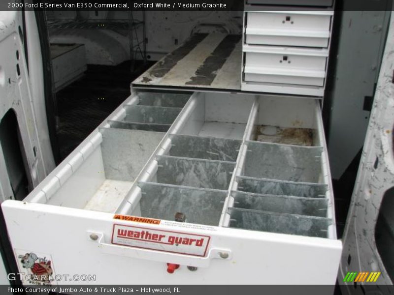 Oxford White / Medium Graphite 2000 Ford E Series Van E350 Commercial