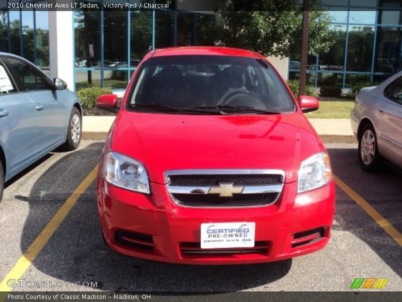 Victory Red / Charcoal 2010 Chevrolet Aveo LT Sedan