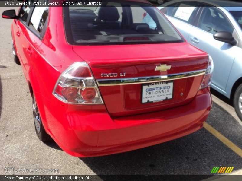 Victory Red / Charcoal 2010 Chevrolet Aveo LT Sedan