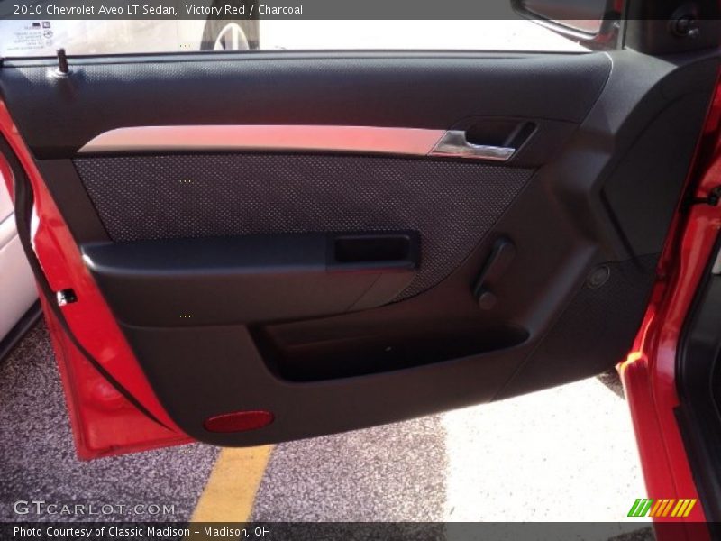 Victory Red / Charcoal 2010 Chevrolet Aveo LT Sedan