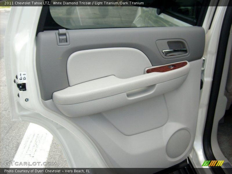 White Diamond Tricoat / Light Titanium/Dark Titanium 2011 Chevrolet Tahoe LTZ