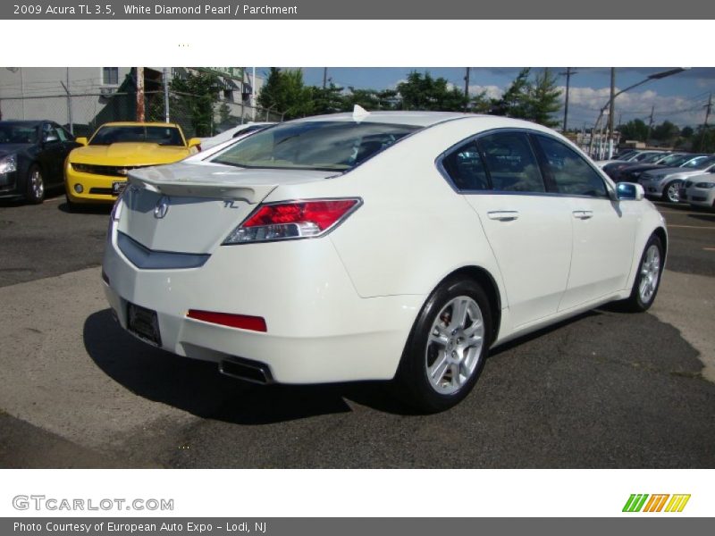 White Diamond Pearl / Parchment 2009 Acura TL 3.5