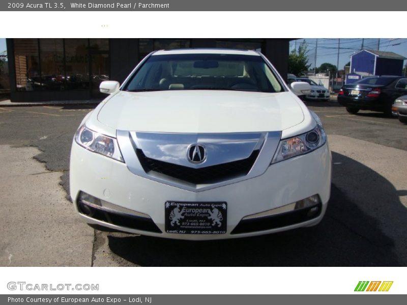 White Diamond Pearl / Parchment 2009 Acura TL 3.5