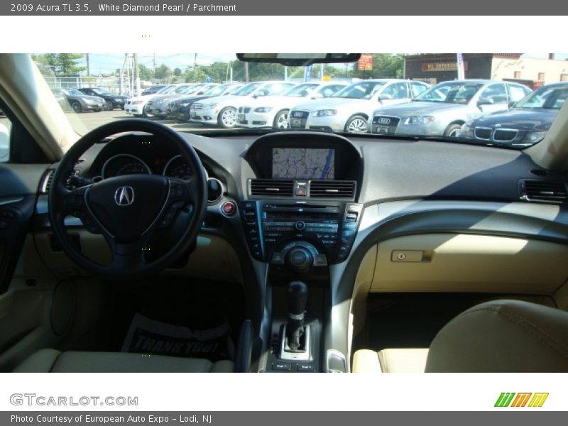 White Diamond Pearl / Parchment 2009 Acura TL 3.5