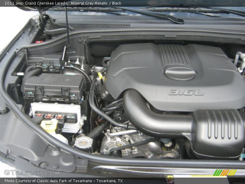 Mineral Gray Metallic / Black 2011 Jeep Grand Cherokee Laredo