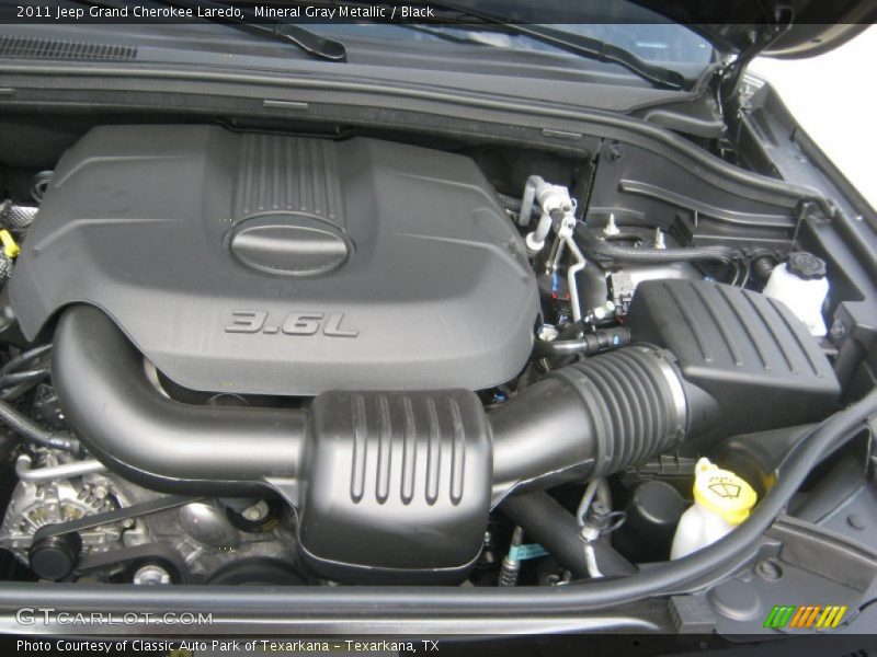 Mineral Gray Metallic / Black 2011 Jeep Grand Cherokee Laredo