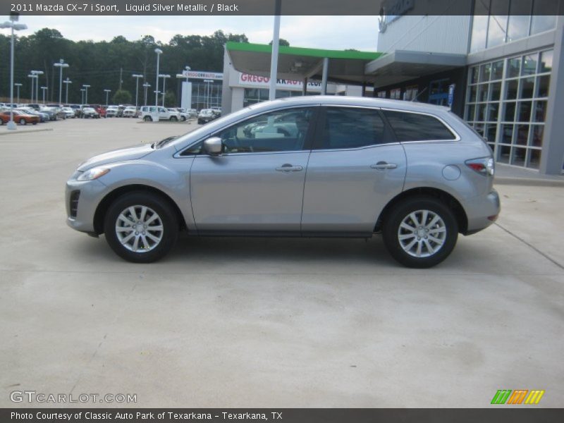 Liquid Silver Metallic / Black 2011 Mazda CX-7 i Sport