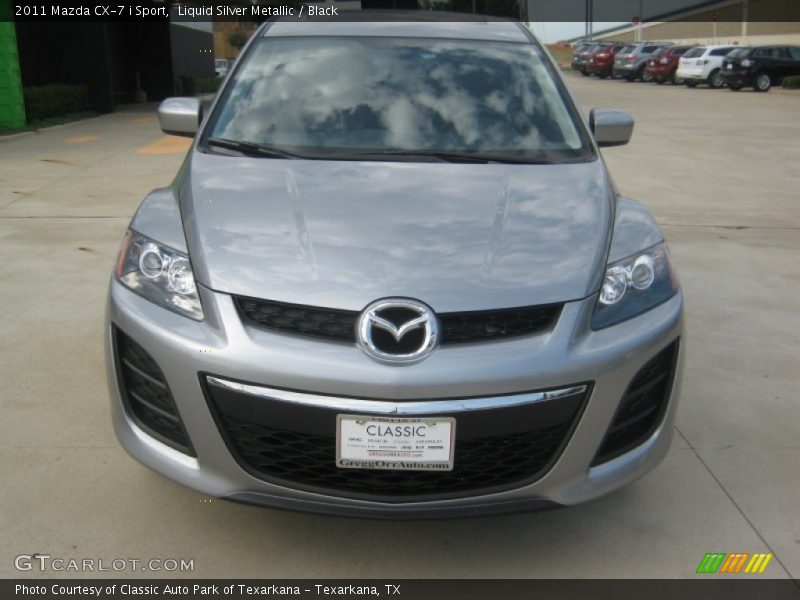 Liquid Silver Metallic / Black 2011 Mazda CX-7 i Sport