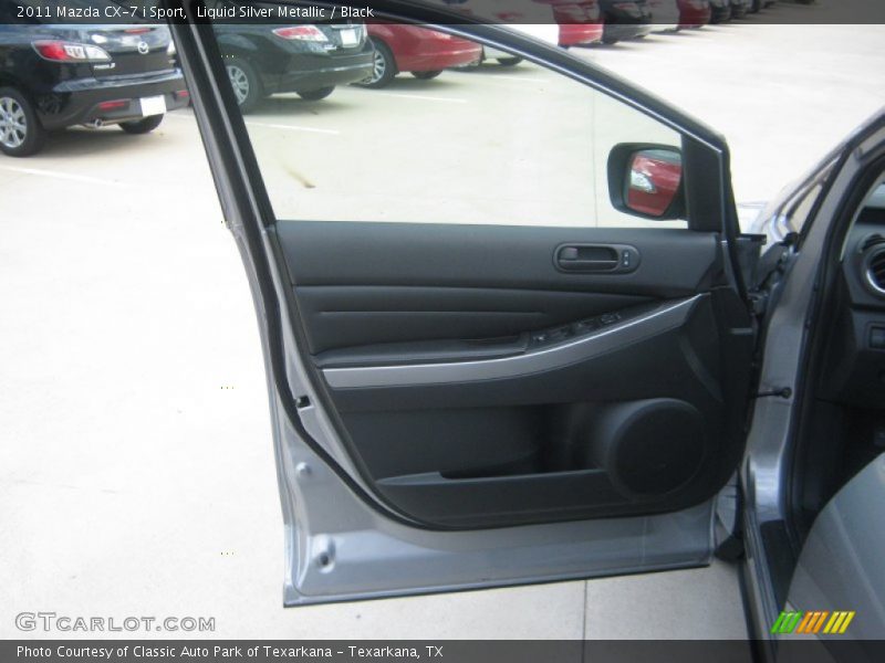 Liquid Silver Metallic / Black 2011 Mazda CX-7 i Sport