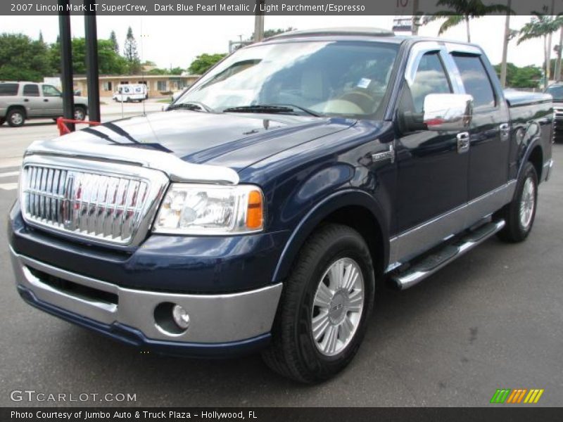 Dark Blue Pearl Metallic / Light Parchment/Espresso 2007 Lincoln Mark LT SuperCrew