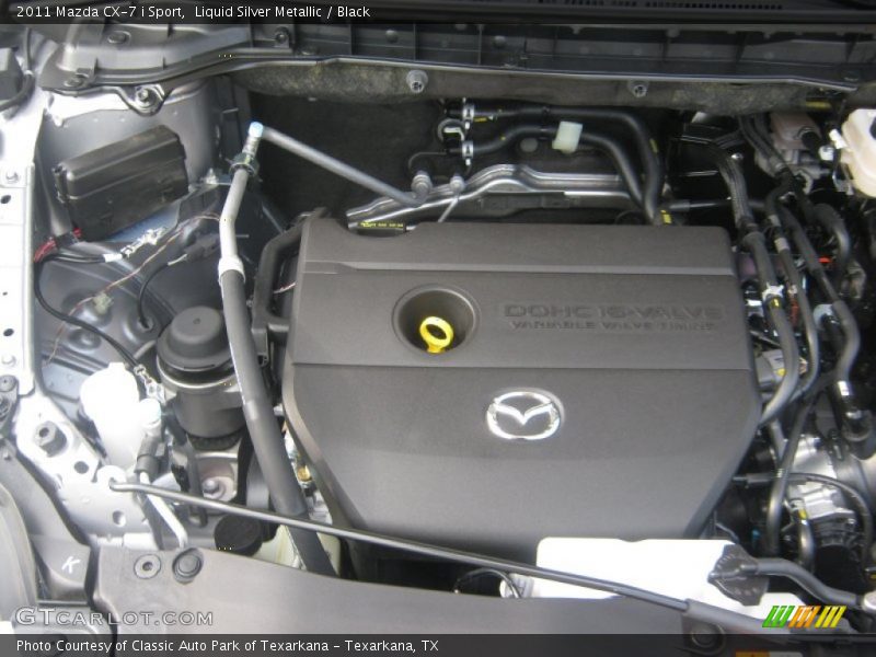 Liquid Silver Metallic / Black 2011 Mazda CX-7 i Sport