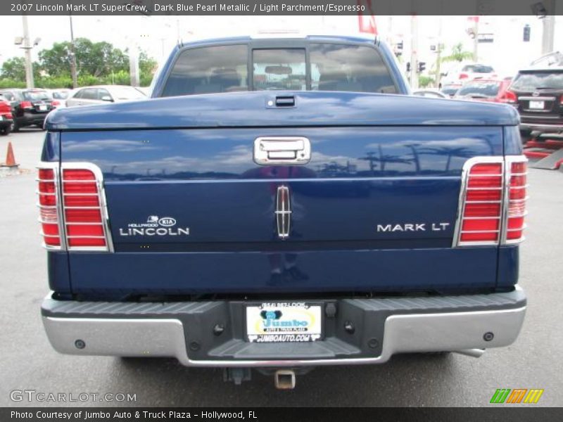 Dark Blue Pearl Metallic / Light Parchment/Espresso 2007 Lincoln Mark LT SuperCrew