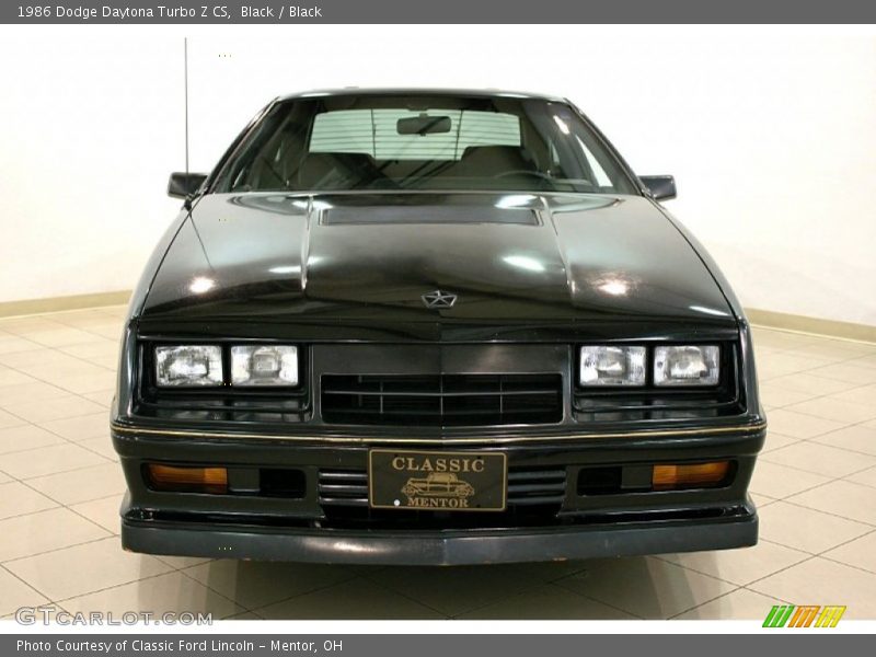 Black / Black 1986 Dodge Daytona Turbo Z CS
