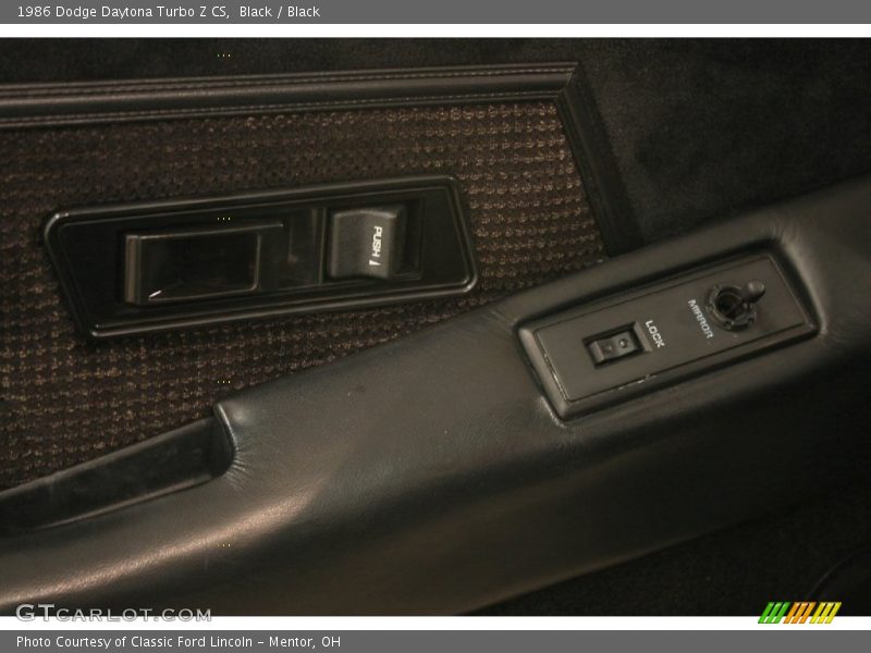 Controls of 1986 Daytona Turbo Z CS