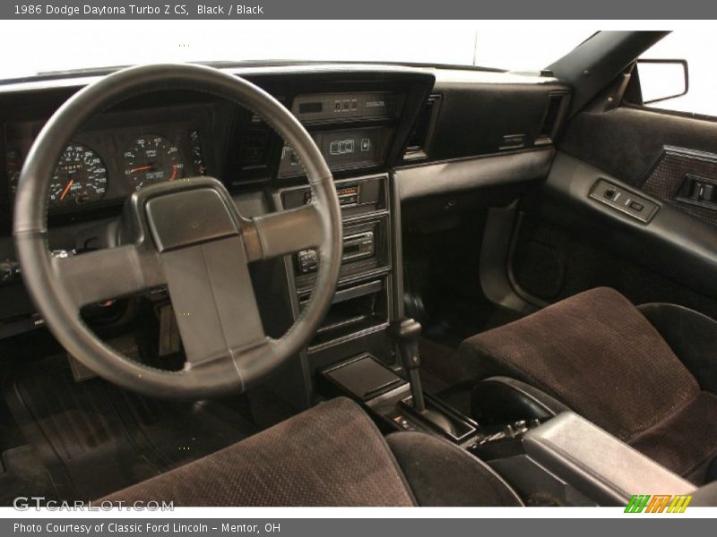 Black Interior - 1986 Daytona Turbo Z CS 