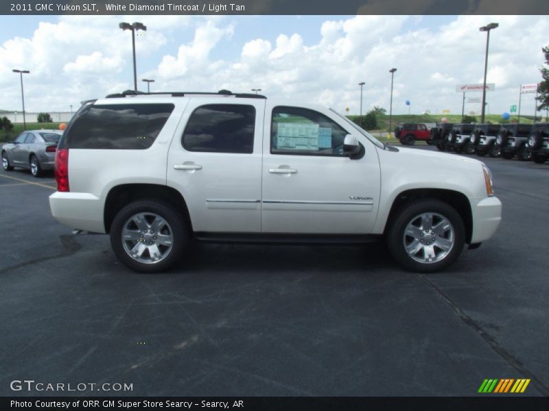 White Diamond Tintcoat / Light Tan 2011 GMC Yukon SLT