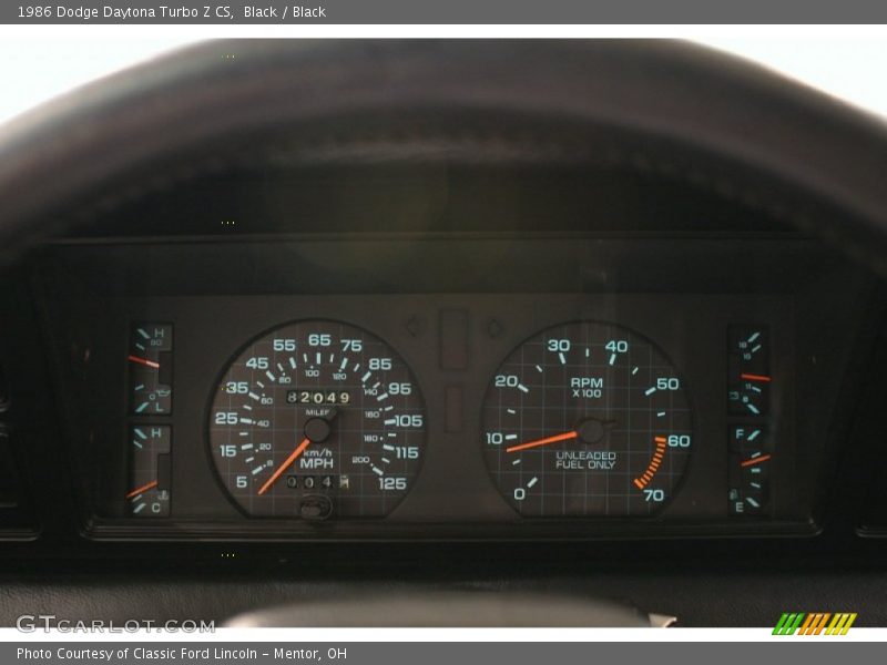  1986 Daytona Turbo Z CS Turbo Z CS Gauges