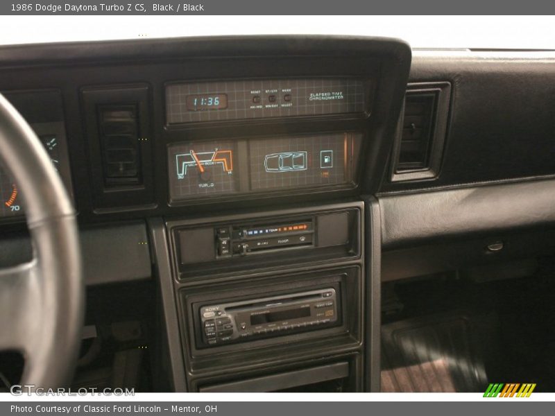 Controls of 1986 Daytona Turbo Z CS