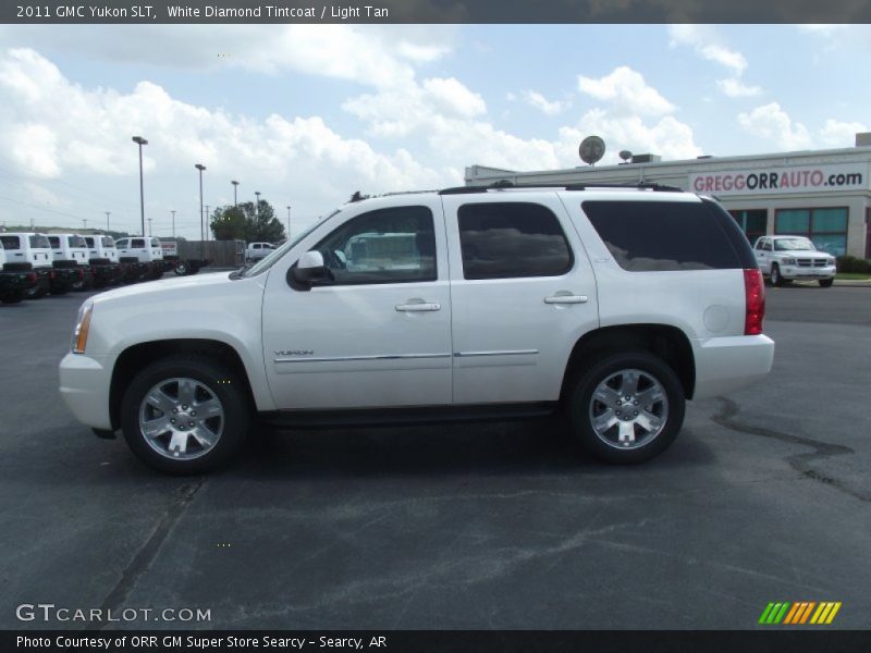 White Diamond Tintcoat / Light Tan 2011 GMC Yukon SLT