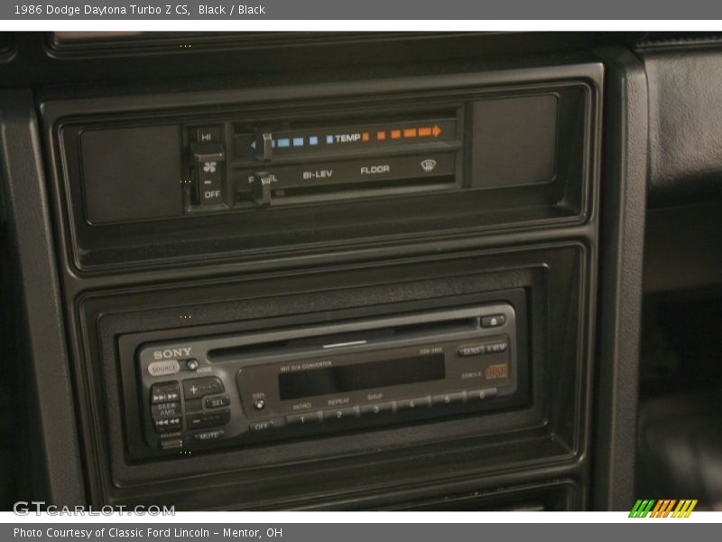 Controls of 1986 Daytona Turbo Z CS