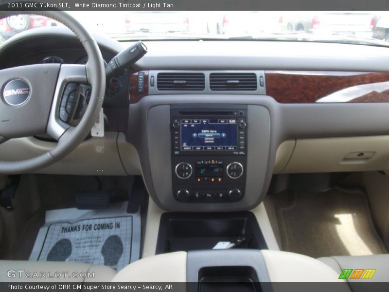 White Diamond Tintcoat / Light Tan 2011 GMC Yukon SLT
