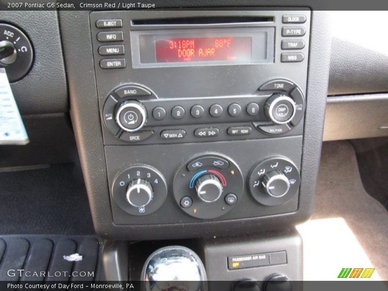 Crimson Red / Light Taupe 2007 Pontiac G6 Sedan