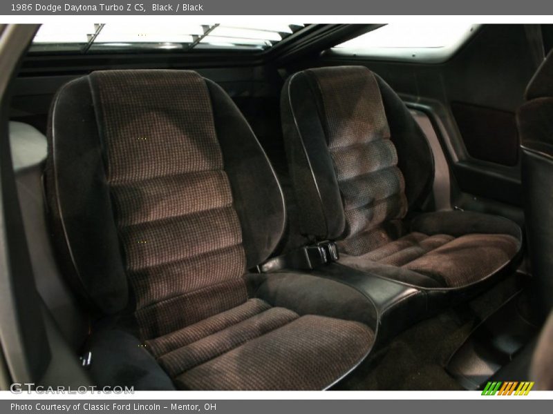  1986 Daytona Turbo Z CS Black Interior