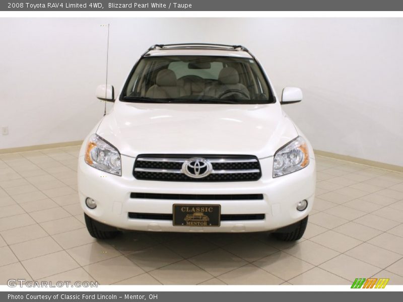 Blizzard Pearl White / Taupe 2008 Toyota RAV4 Limited 4WD