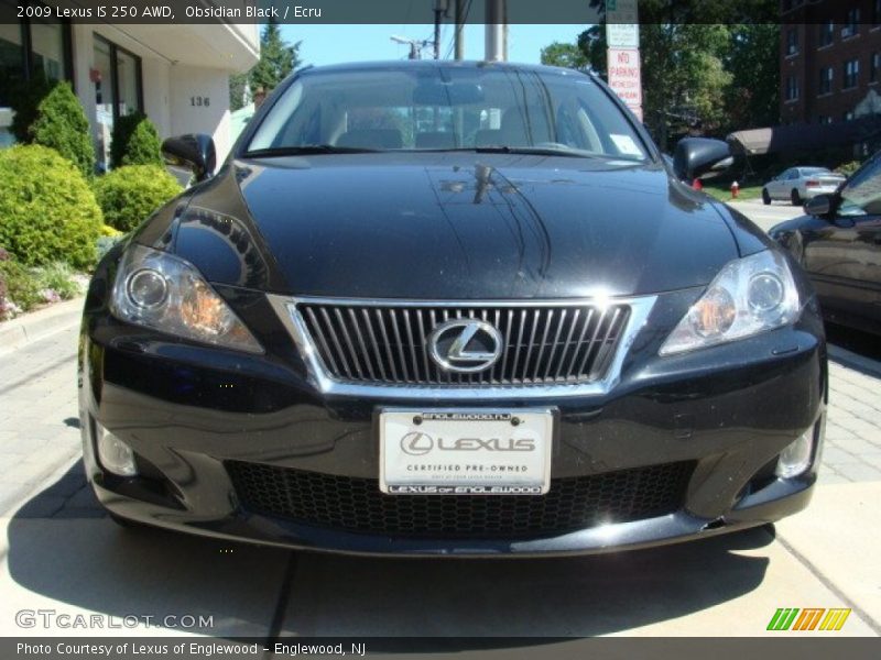 Obsidian Black / Ecru 2009 Lexus IS 250 AWD
