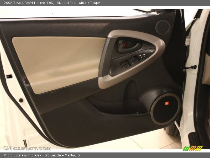 Blizzard Pearl White / Taupe 2008 Toyota RAV4 Limited 4WD
