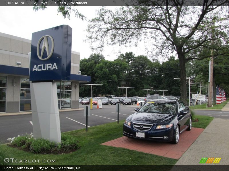 Royal Blue Pearl / Parchment 2007 Acura TL 3.2