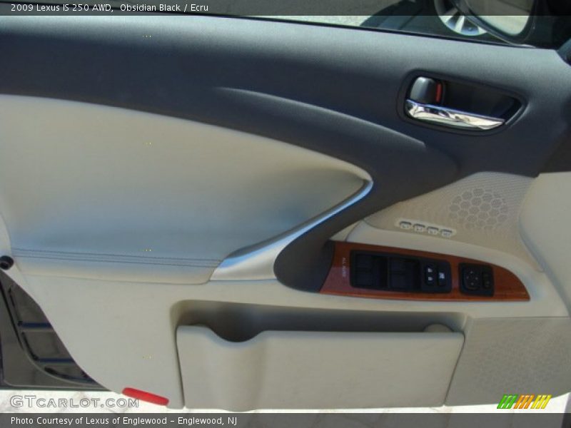 Obsidian Black / Ecru 2009 Lexus IS 250 AWD