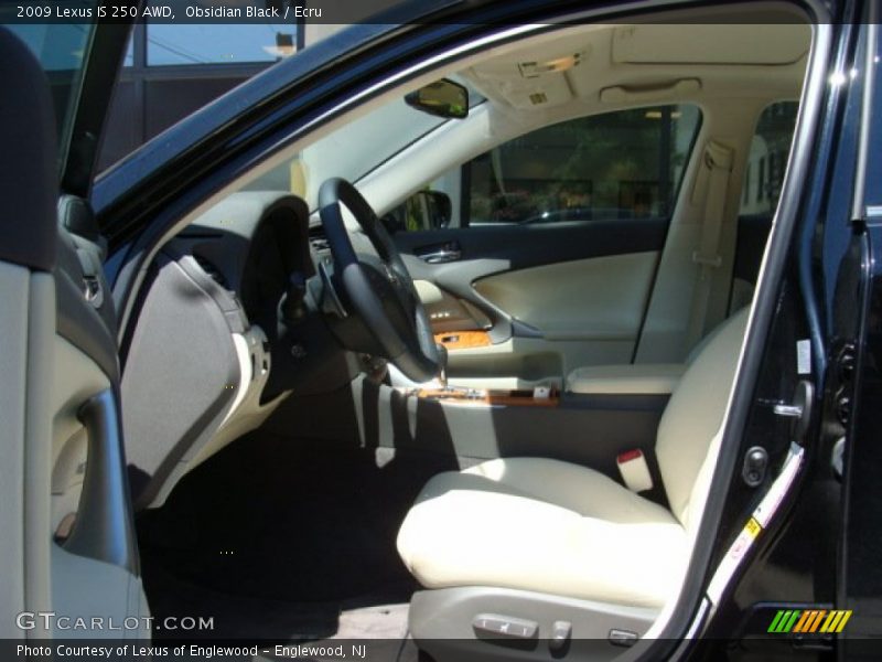 Obsidian Black / Ecru 2009 Lexus IS 250 AWD