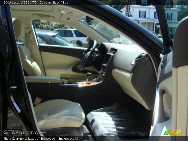 Obsidian Black / Ecru 2009 Lexus IS 250 AWD
