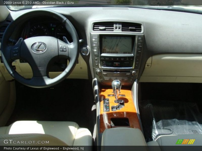 Obsidian Black / Ecru 2009 Lexus IS 250 AWD
