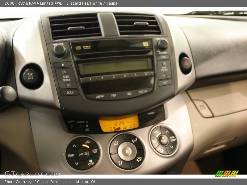 Blizzard Pearl White / Taupe 2008 Toyota RAV4 Limited 4WD