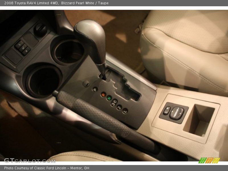 Blizzard Pearl White / Taupe 2008 Toyota RAV4 Limited 4WD